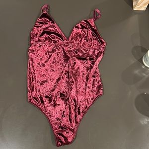 Velvet bodysuit